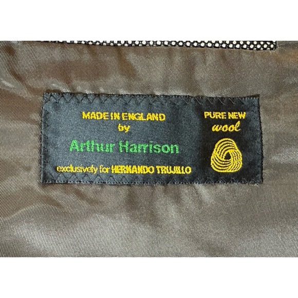 Vintage‎ Hernando Trujillo Wool 38R Sport Coat Blazer Suit Jacket Gray Tweed - Picture 6 of 12